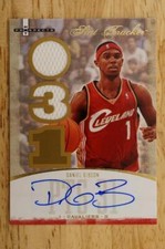 2007-08 Fleer Hot Prospects Stat Tracker Materials Auto /50 ST-13 Daniel Gibson
