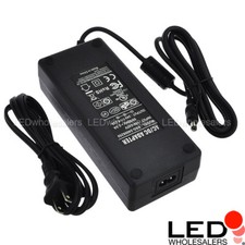 24V 6.25A 150W AC/DC Power Adapter with 5.5x2.5mm DC Plug and 2.1mm Adapter