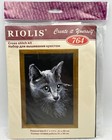 Riolis Russian Blue Cat Cross Stitch Kit Sealed