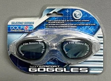 DOLFINO Premier SILICONE SERIES Watersport Swim Googles PC LENSES Pool DG-0623