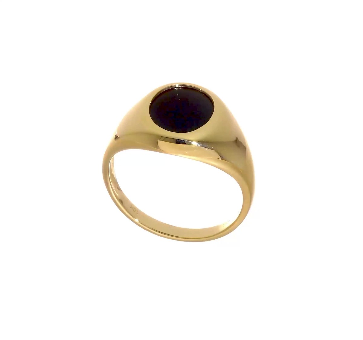 IB Goodman 10k Mens 12x10mm Oval Onyx Ring 10X21 883957585796| eBay