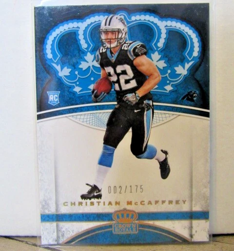 Christian McCaffrey Panini Crown Royale #88 Holo Gold