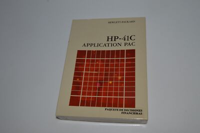 *CF* Hewlett Packard HP-41C Application PAC Financial Decisions Spanish (OKW47)