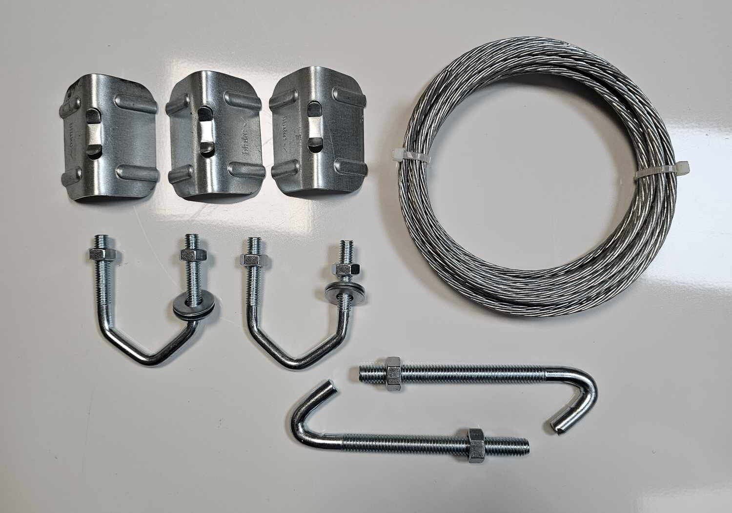 TV Aerial fixing Chimney Bracket Lashing wire Repair Kit with 2.5" U V