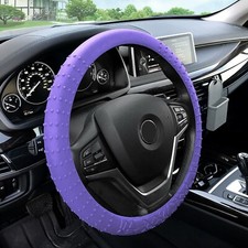 Silicone Steering Wheel Cover With Nibs Pattern Sturdy Massaging Grip