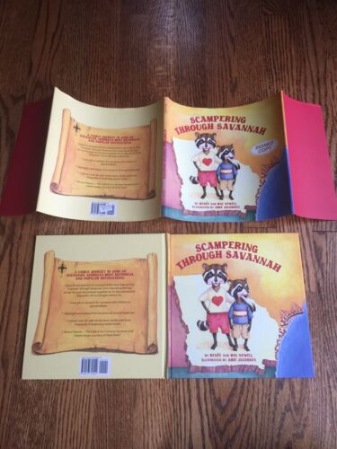 Scampering Through Savannah Renée & Mac Newell Hardcover Book Signed