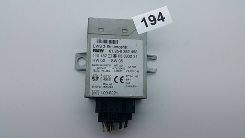 BMW E38 E39 E46 E53 X5 ECU EWS 8382452 05393231