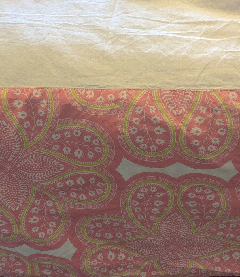 Saia berço Crate & Barrel Kids The Land of Nod bebê menina babado poeira reversível - Imagem 4 de 4