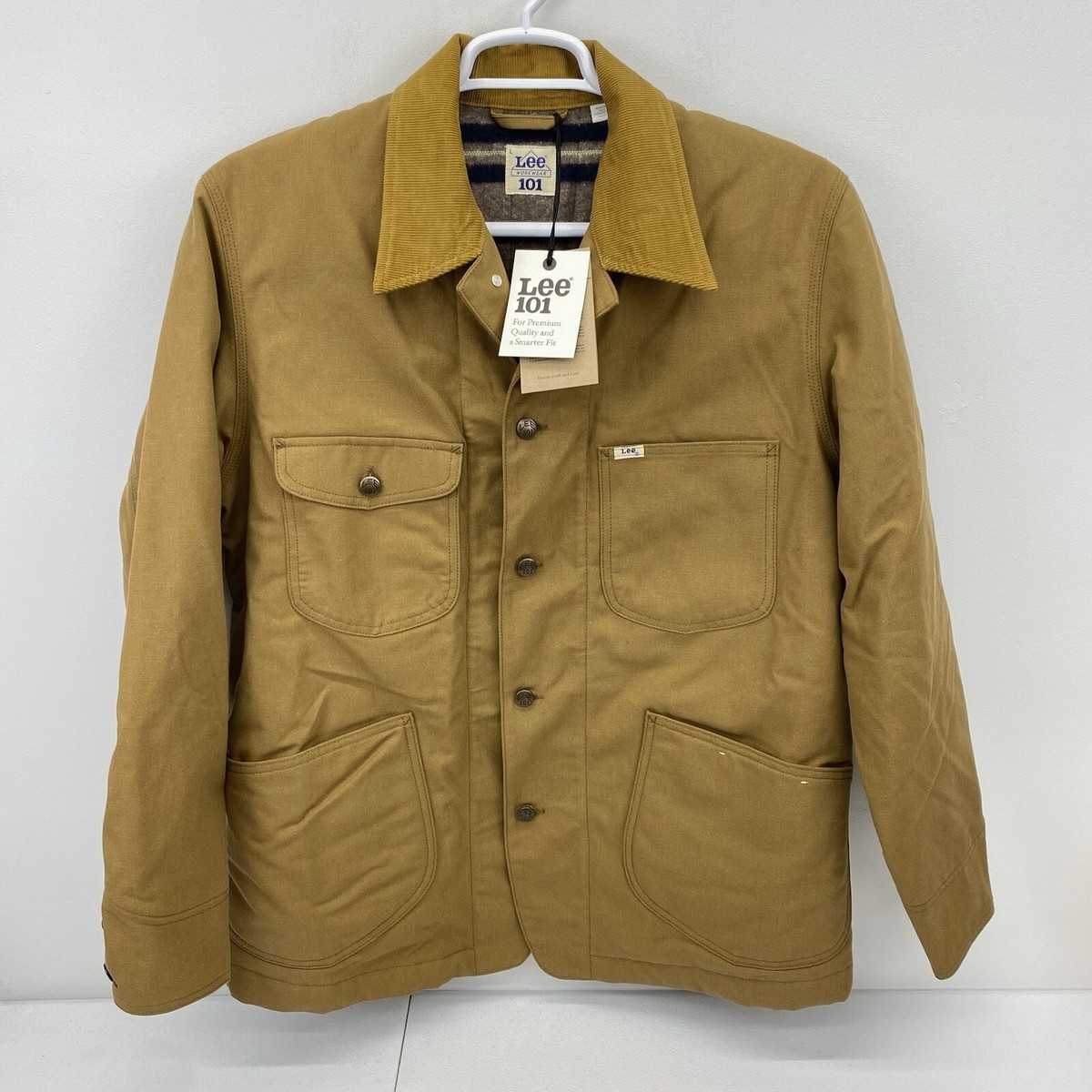 LEE 101 Workwear Jacket Men Large Barn Chore Duck Blanket