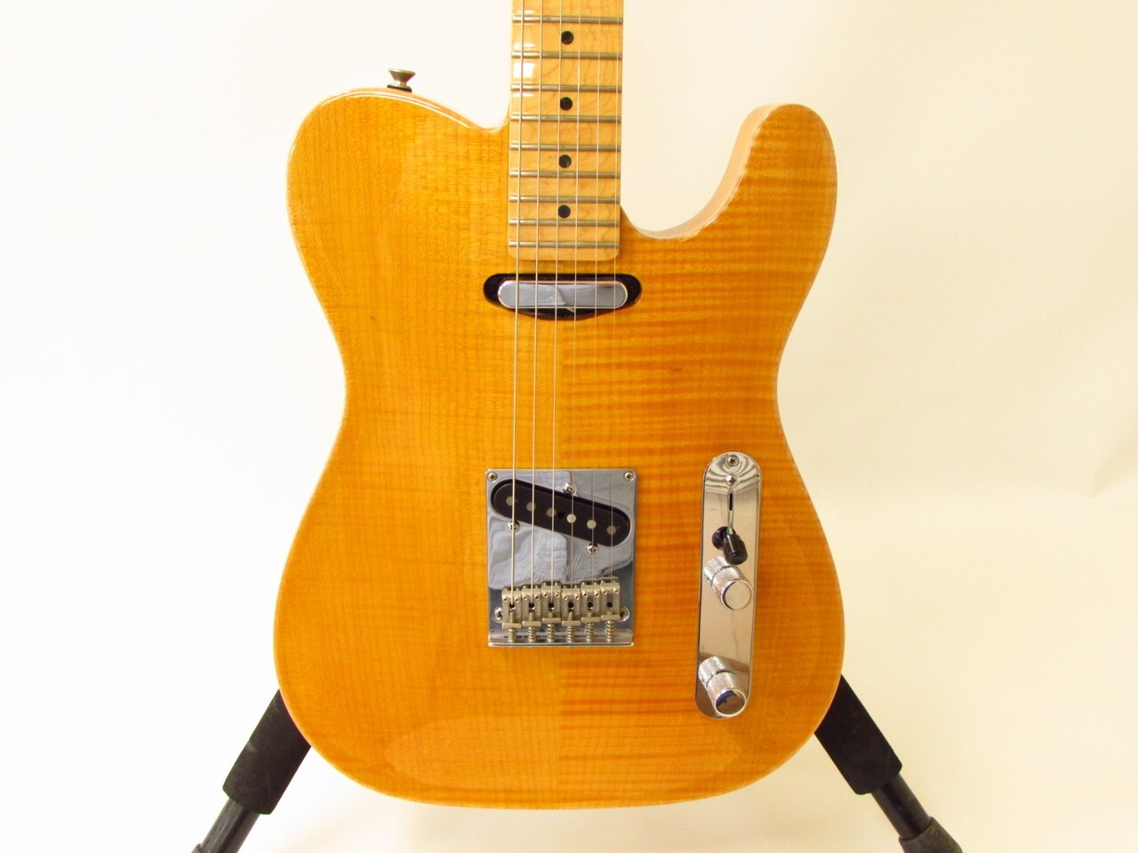 Fender Select Carved Maple Top Telecaster Amber 2012 Electric Guitar