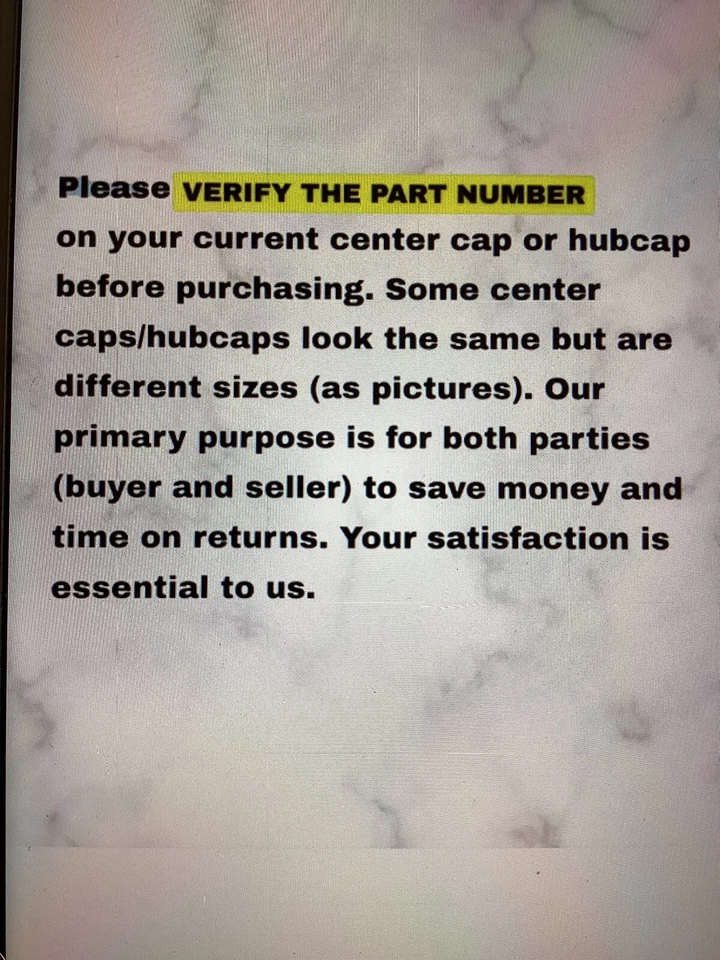 1999-02 Buick LeSabre Silver 5 Lug Wheel Center Cap Cover 9592923 1 Piece - Image 3 of 3