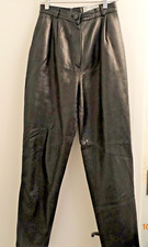Saks Fifth Avenue Black Leather pants sz.6