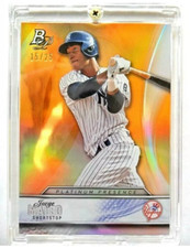 2016 BOWMAN PLATINUM BASEBALL PLATINUM PRESENCE  JORGE MATEO #PP29 ORANGE #15/25