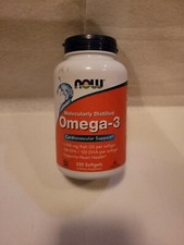 Now Foods Omega-3 Fish Oil 1000mg, 200 Softgels Joint  Heart Health New