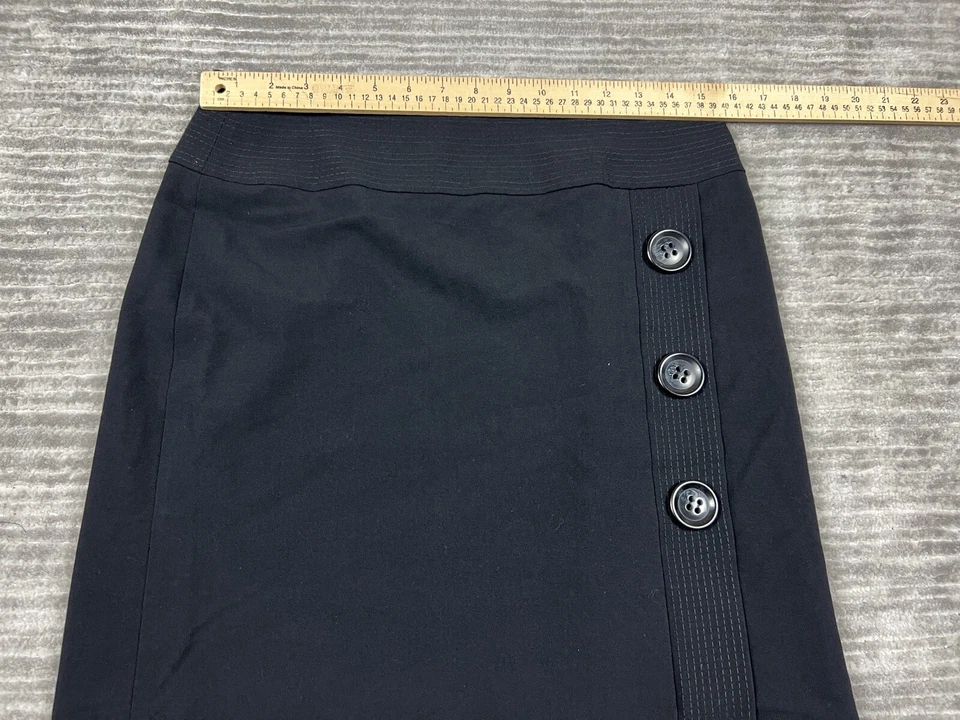 Falda Kim Rogers Mujer 8 Negra Cremallera Trasera Mezcla Poliéster Forrada Hasta la Rodilla Foto 4 de 4