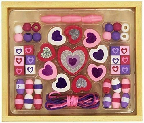 melissa and doug heart bead set