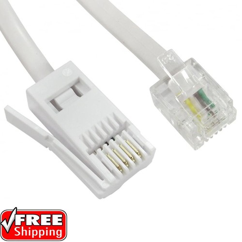 3m BT to RJ11 Telephone Modem Cable UK Landline Lead Fax Router Phone Sky Box