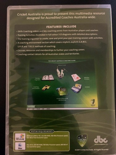 The Cricket Australia: Coaching Guide (PC CD-ROM) 2007 - 第 4/4 張圖片