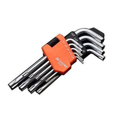 Edward Tools Star Key Wrench Set - Hardened Chrome Steel Screwdriver Set Short