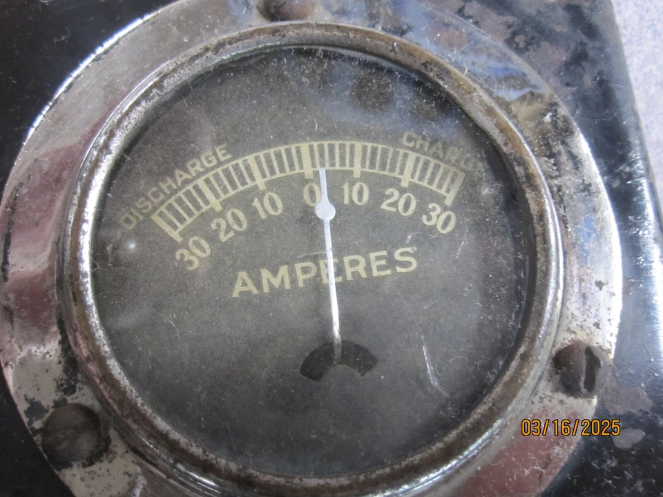 1918 Oldsmobile Models 37 Remy Dashboard Switch Amp Gauge E7 - Image 3 of 4