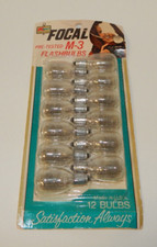 Vintage Focal M-3 Clear Flash Bulbs Pack of 12 Bulbs