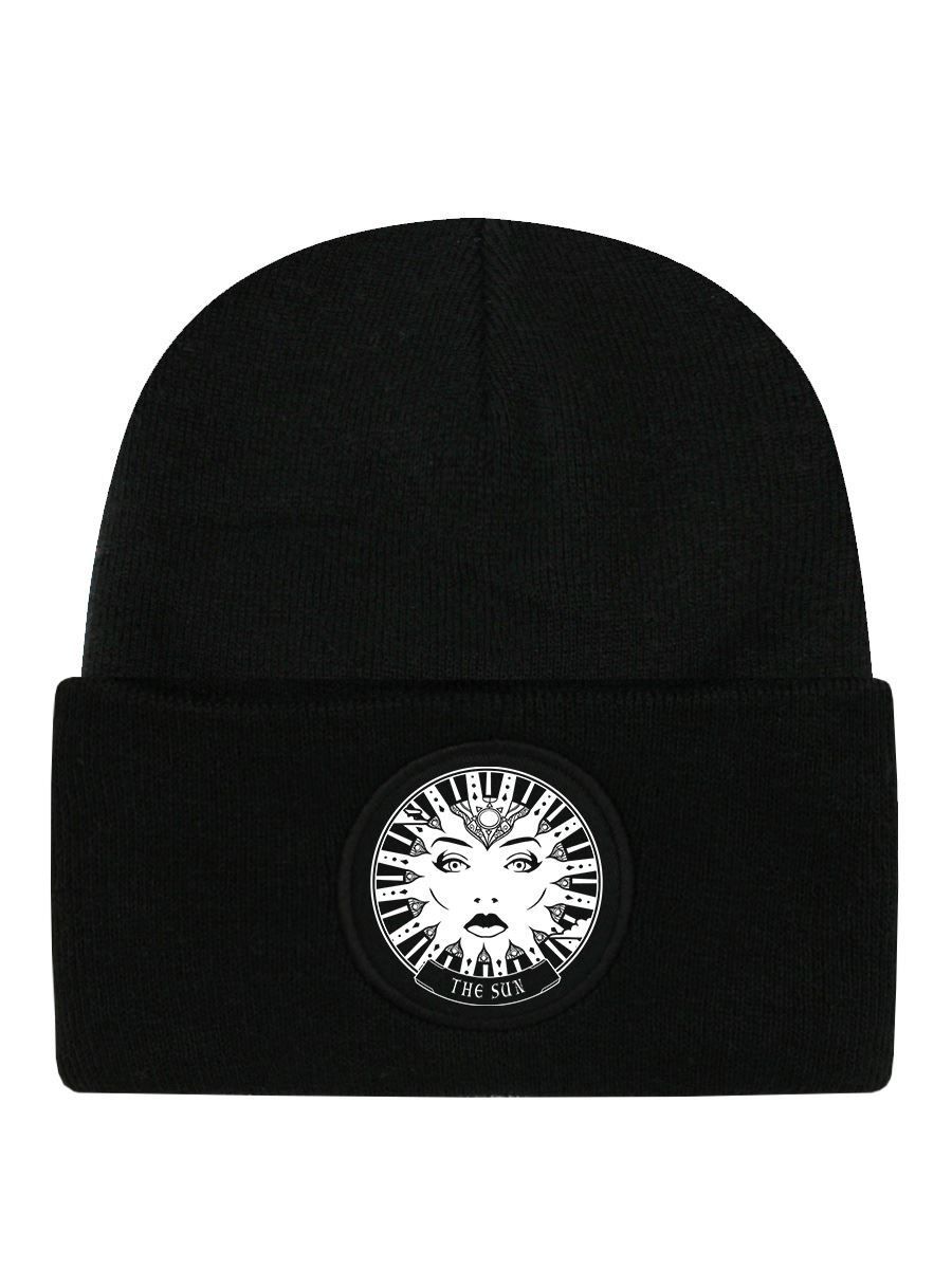 Deadly Tarot Beanie The Sun Black