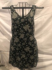 MIC MAC LARGE Green Floral Sleeveless Casual Sundress