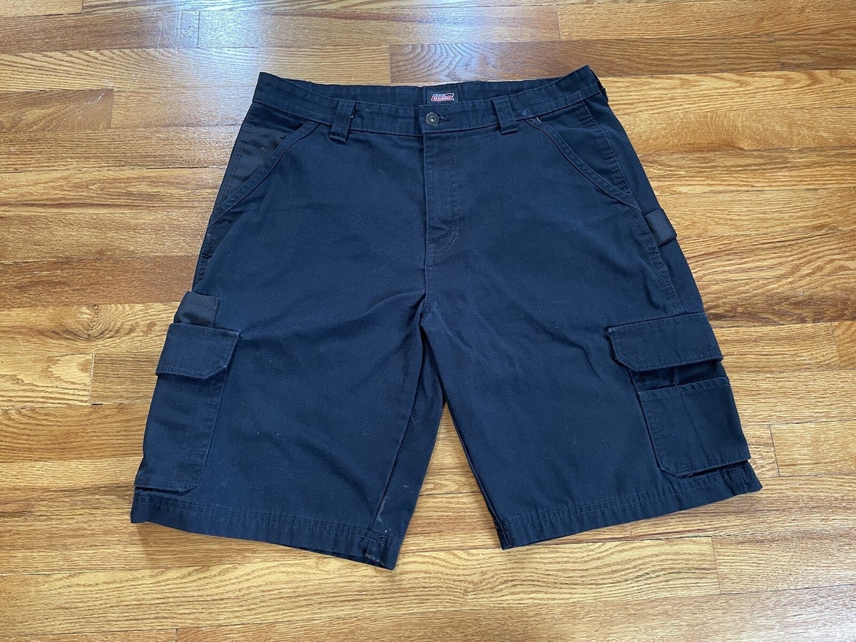 Y2K Baggy Dickies Shorts Cargo Size 34 Navy Jorts Summer Hipster