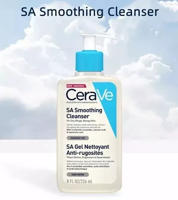 CeraVe SA Smoothing Cleanser 236 ml for Dry Rough Bumpy Sensitive
