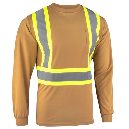 North 15 High Vis Kontrast fluoreszierendes Langarm-T-Shirt, ASNI Klasse 3, M-5XL - Bild 4 von 19