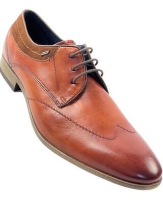Daniel Hechter Herren Halbschuhe 811-21004-4134 Cognac gr.42 echtes Leder