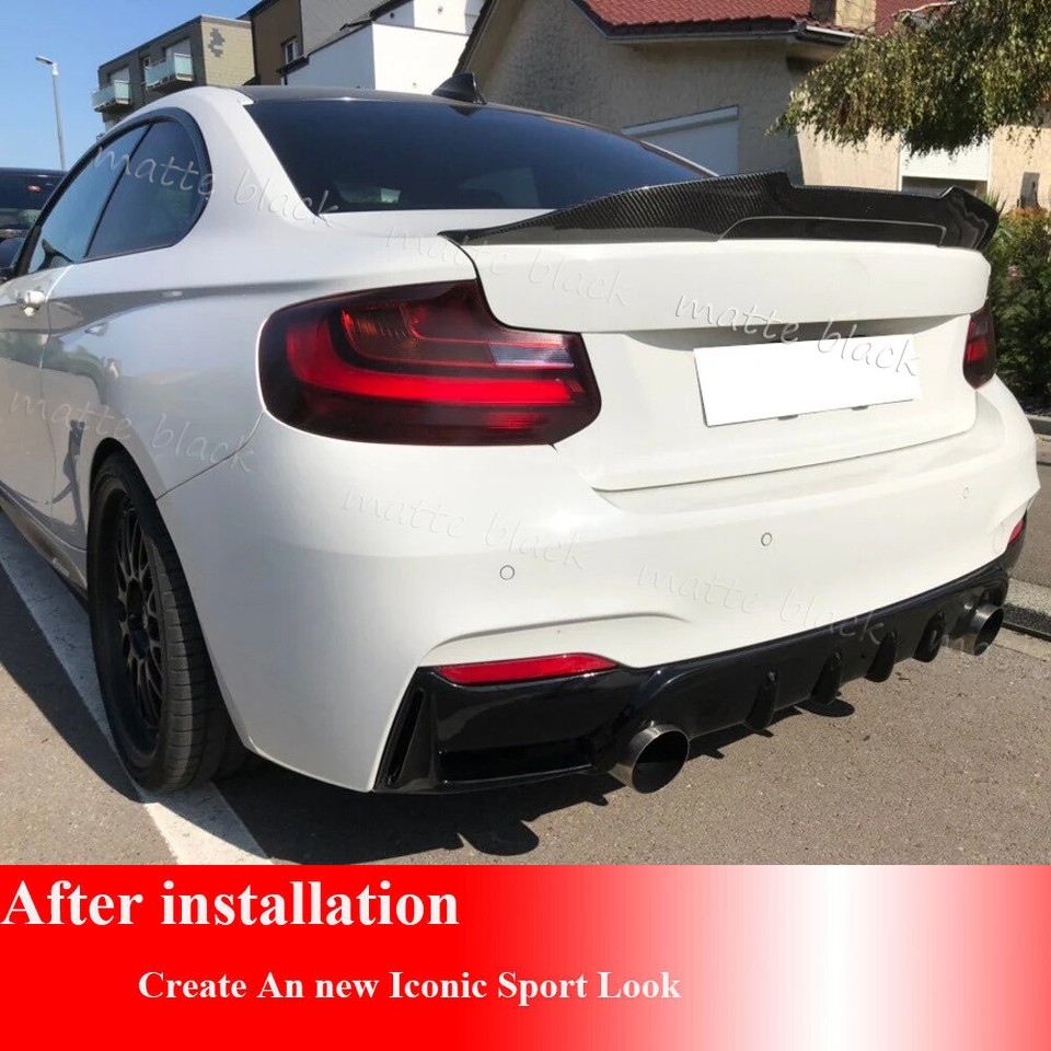Carbon Fiber/FRP Car Rear Bumper Lip Diffuser Compatible