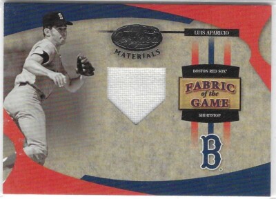 LUIS APARICIO 2005 Leaf Certified Materials Fabric of the Game ''HOF'' #21 of 50!