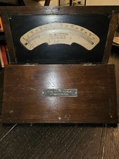 Antique 19th Century Tycos Pyrometer Millivolt Meter Hand Drawn Info ages it B19