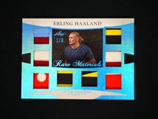 2024 Leaf In The Game Used #RM-7 Octo Swatch Erling Haaland 1/3 *SURFACE SCRATCH
