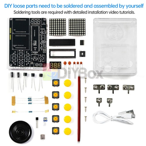 Game Electronic Kit DIY 51 Microcontroller Children Game Kit Soldering Practice - Picture 9 of 30
