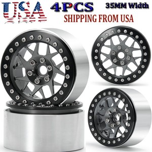 4-x-RC-2-2-034-Metal-Beadlock-Wheels-Rims-For-1-10-Axial-Wraith-SCX10-TRX-4-D90-Car