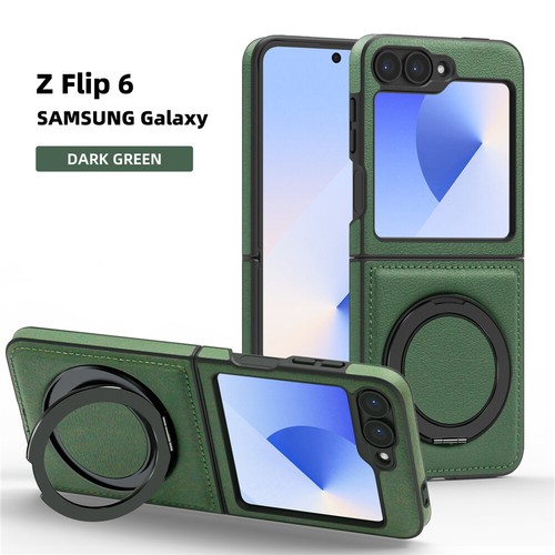 Fr Samsung Galaxy Z Flip 7 6 5 4 MagSafe Magnet Case Shockproof Ring Stand Cover - Picture 10 of 25