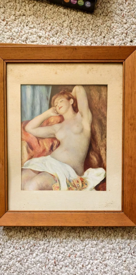 Pierre-Auguste Renoir 签名油画帆布 16x24 印象派... — 第 3/3 张图片