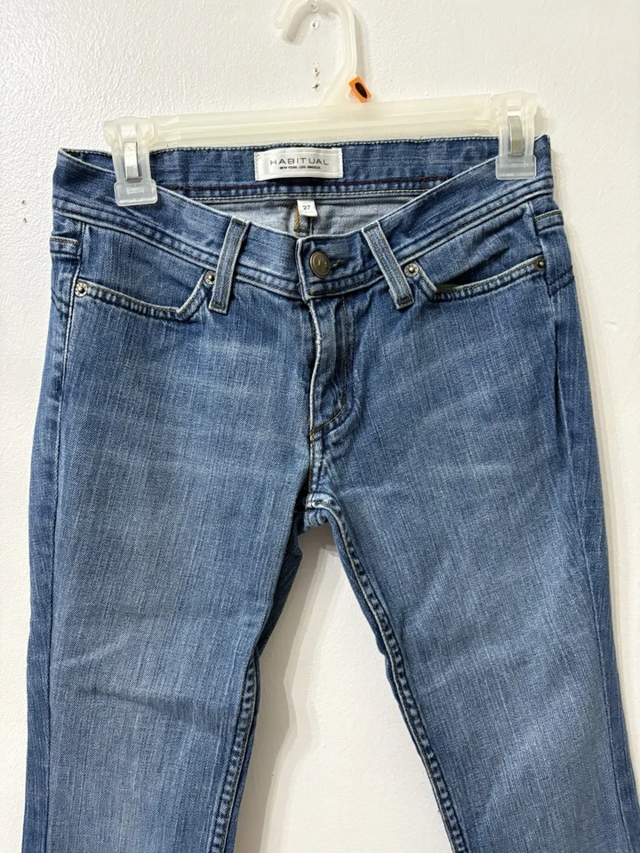 Women’s Habitual New York Blue Jeans Size 27 Boot Cut Length 36” inseam 28” USA - Image 3 of 4