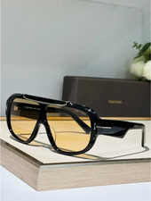 Tom Ford Glossy Black Frame Brown Lens Sungla...