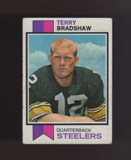 1973 Topps #15 ... Terry Bradshaw ... Low Grade with Crease