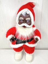 Vtg Rushton Black Santa Coca Cola Coke African American Plush Red Original