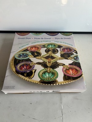 10 piece, Costco Diwali Diya 10 Piece Set - Open box
