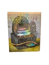 LED ILLUMINATED TRANQUILITY FOUNTAIN NEW OPEN BOX 2005 MFG DATE