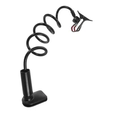 Adjustable Phone Stand Portable Long Arm Holder Cell Mount Clamp Clip