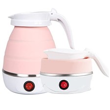 Travel Kettle Electric Small Foldable Portable Kettle, Silicone Collapsible Heat