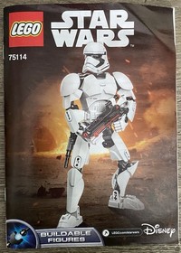 Lego Star Wars 75114 First Order Stormtrooper 100% Complete Buildable Figure Set