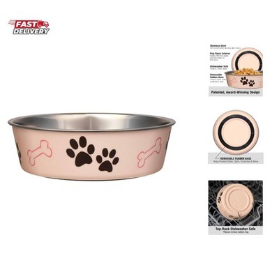 Bella Dog Bowls- Stainless Steel Dog & Cat Bowls - Spill Proof Dog Food Bowl,...