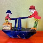 Vintage 1930's Marx Moon Mullins & Kayo Tin Litho Wind-Up Toy Lithograph